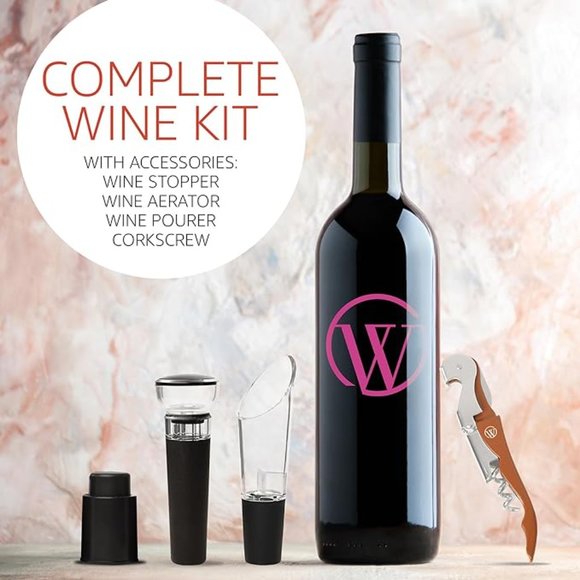 NWOT Open the Wine Tote Purse (Brown&White) w/Cooler, Accessory Set, & Dust Bag - Picture 17 of 17